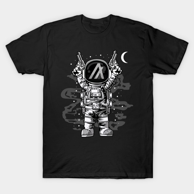 Astronaut Algorand ALGO Coin To The Moon Crypto Token Cryptocurrency Wallet Birthday Gift For Men Women T-Shirt by Thingking About